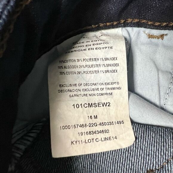 LEE Women’s MidRise Regular Fit Straight Dark Wash Jeans Blue 16 M NEW Inseam 29 - Picture 7 of 11